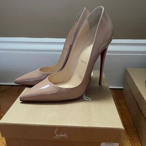 Christian Louboutin So Kate 120 Patent leather Nude